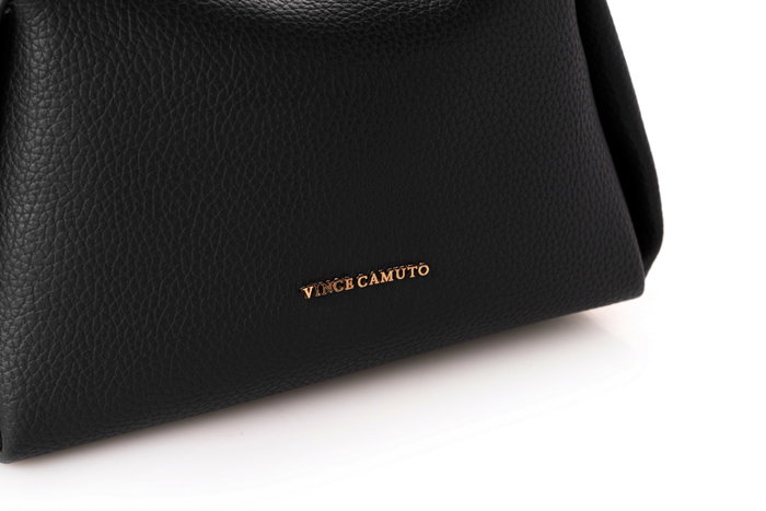 Vince Camuto Trieste Bolso Negro de Piel de Polivinilo Elegante y Duradero para Mujer